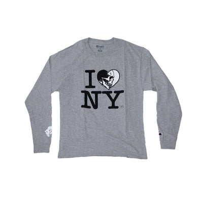 "I LOVE NY" L/S (WHITE HEART)